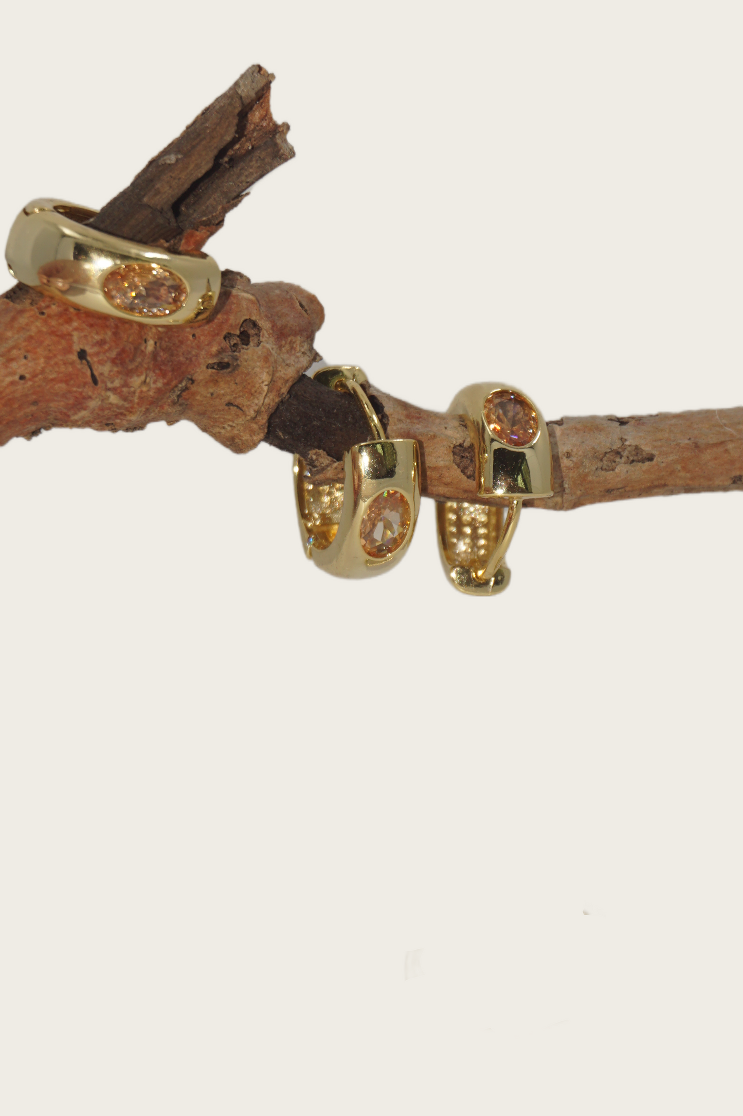 Orbelle Hoop Earrings — Golden Glow, Timeless Clarity