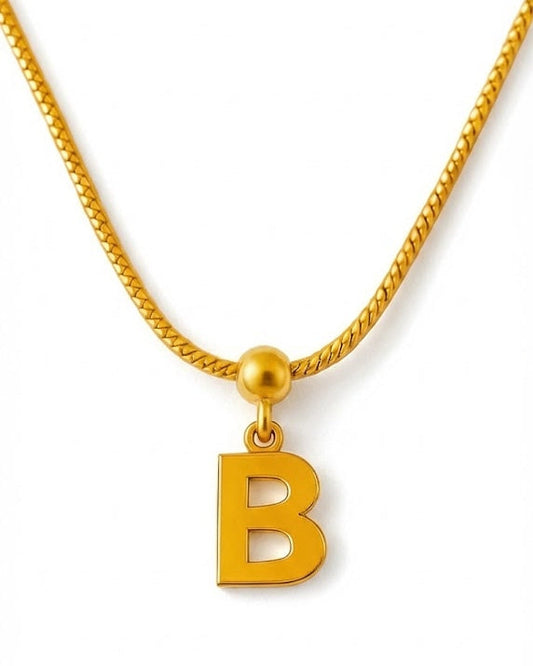 Custom Gold Initial Pendant