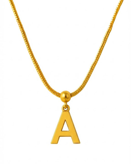 Custom Gold Initial Pendant
