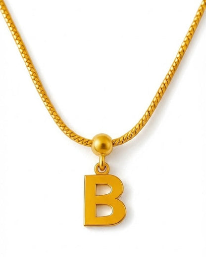 Custom Gold Initial Pendant