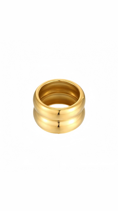 Halo Twin-Band Ring