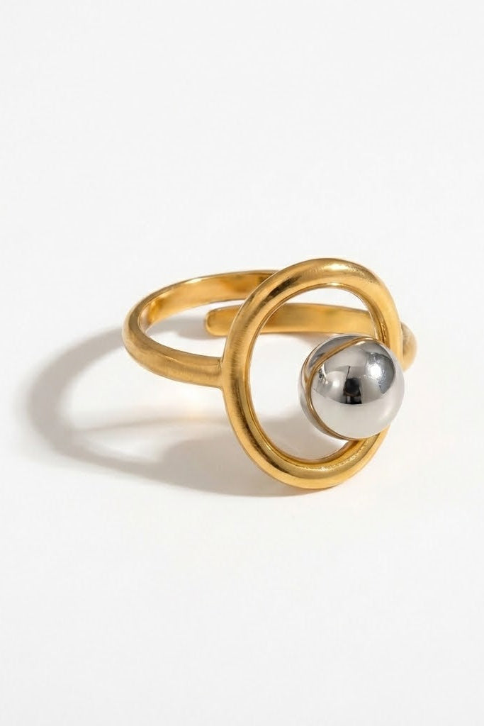 Black Pearl Halo Ring