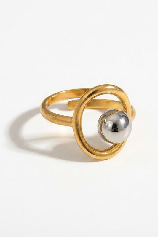 Black Pearl Halo Ring