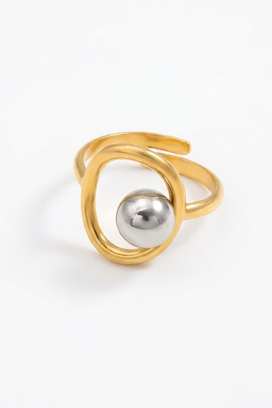 Black Pearl Halo Ring